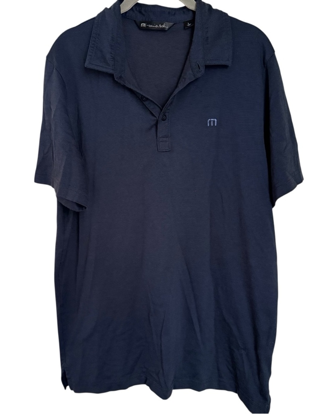 Travis Mathew Navy Short-Sleeve Polo